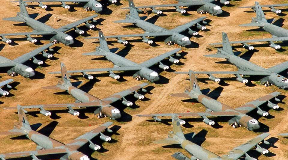 Đến nay, ước tính Không quân Mỹ chỉ còn duy trì 76 chiếc B-52H, số còn lại đều đã được đưa vào Boneyard từ lâu. Nguồn ảnh: Reddit