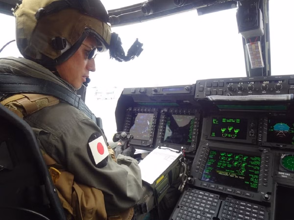 Cận cảnh bảng điều khiển khoang lái chiếc V-22B Block C của Nhật Bản. Nguồn ảnh: Japan Ground Self-Defense Force