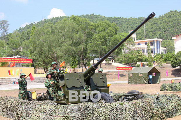 Sau nâng cấp, pháo cao xạ 57mm tích hợp hệ thống nạp đạn tự động, hệ thống điều khiển hỏa lực có máy tính cho phép tăng đáng kể khả năng tác chiến phòng không. Ảnh: BĐO