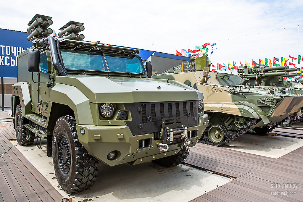 Sau Tigr-M, xe thiết giáp Typhoon-K cũng được cải tiến làm khung gầm cho hệ thống tên lửa chống tăng tự hành Kornet. Nguồn: SAID AMINOV