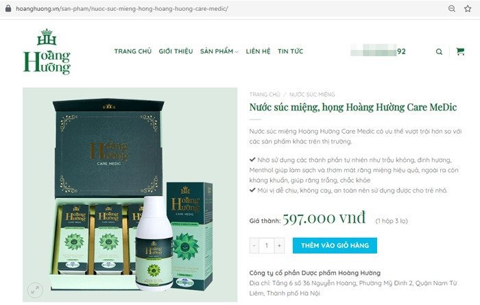 Nuoc suc mieng Hoang Huong Care Medic “no” nhu thuoc... “tan thu” nguoi tieu dung?-Hinh-2