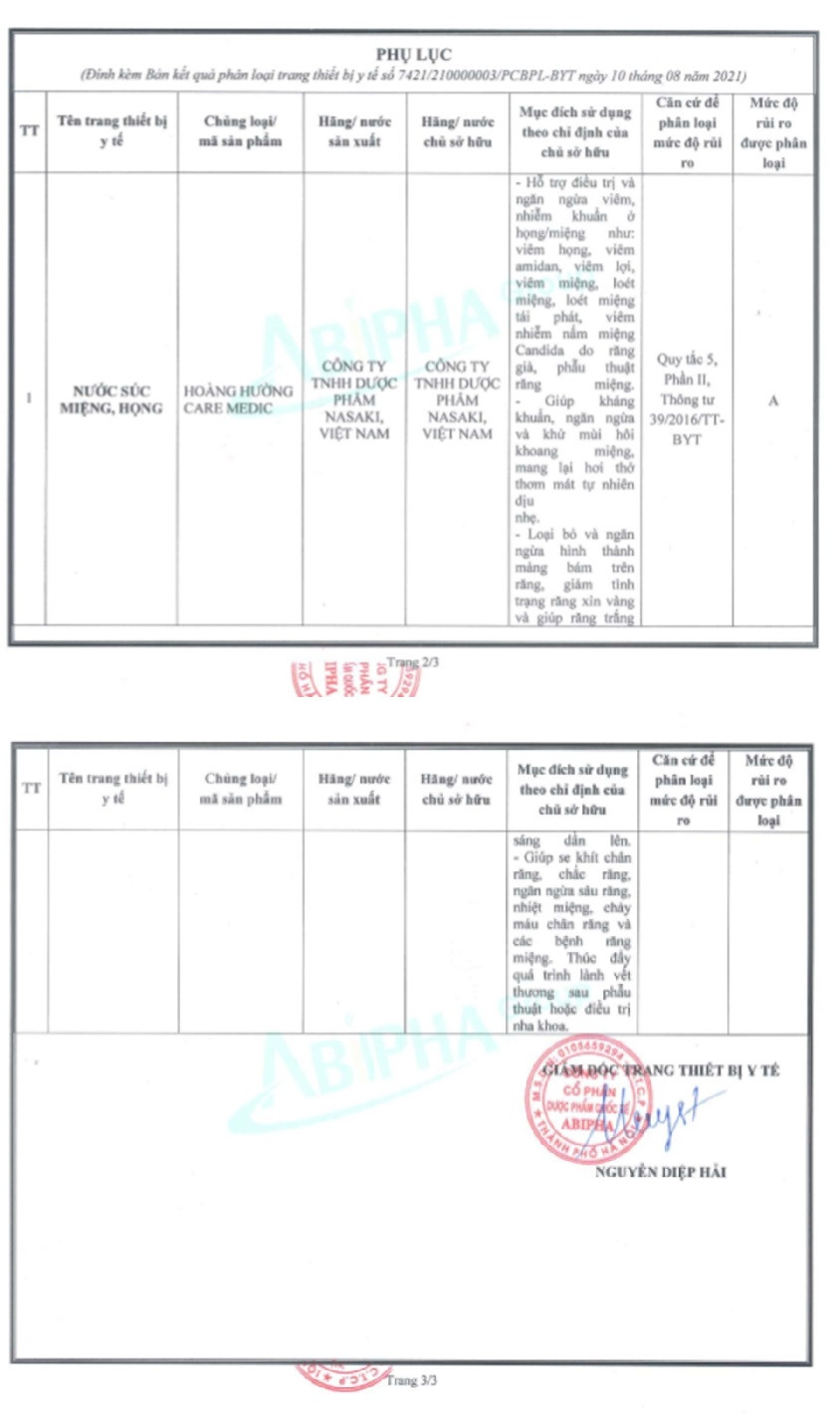Nuoc suc mieng Hoang Huong Care Medic “no” nhu thuoc: Duoc pham Abipha lien quan gi?-Hinh-2