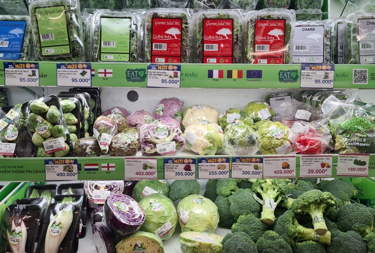Thời gian gần đây, nhiều người tiêu dùng nhất là các chị em nội trợ đang cảm thấy “sốc” trước thông tin giá bắp cải, rau xà lách,… bán ở một số siêu thị cao ngất ngưởng lên vài trăm nghìn đồng/kg. Tuy nhiên, đại diện một số siêu thị kinh doanh sản phẩm này sau đó cho biết, các sản phẩm đều xem là "nữ hoàng rau xanh" nhập khẩu. Do vậy, các sản phẩm tươi sống được nhập khẩu thường có giá bán khác với các sản phẩm được gieo trồng tại Việt Nam vì nhiều lý do khác nhau.