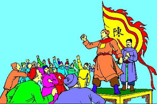 Tháng 3/1230, hoàng đế Trần Thái Tông sai nghiên cứu luật pháp thời Lý, rồi soạn bộ luật "Quốc triều thông chế", gồm 20 quyển, mang vào áp dụng cho công cuộc trị nước của ông. Ảnh: Lịch sử Việt Nam.