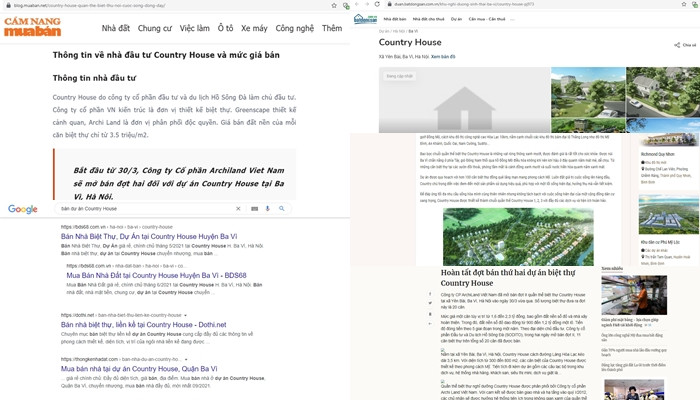 Du an Country House rao ban ram ro, chinh quyen noi… 