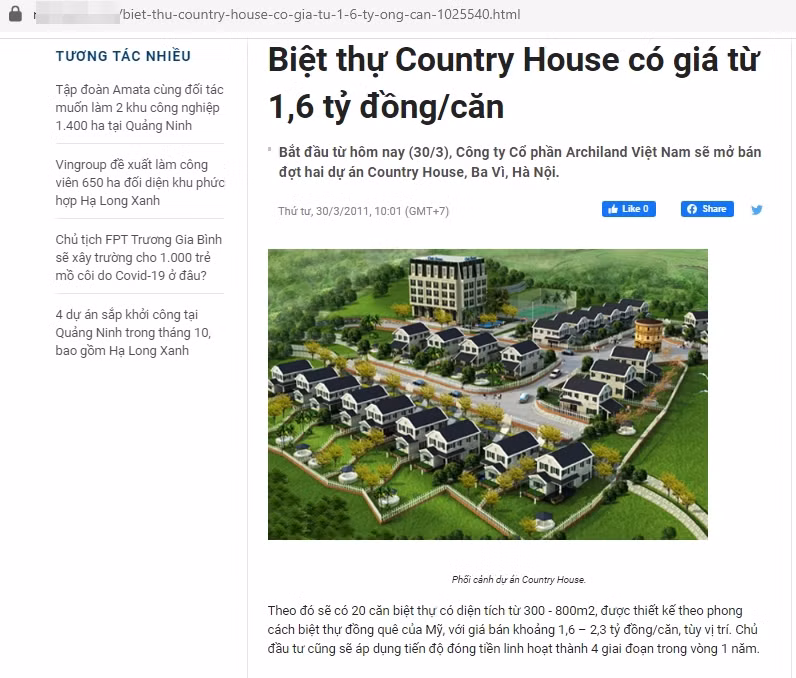 Du an Country House rao ban ram ro, chinh quyen noi… 