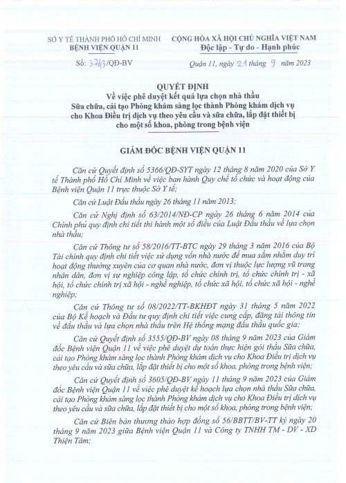 TPHCM: Gói thầu cung cấp vật tư tại BV Quận 11 liên tục bị hủy? - Hình 6 TPHCM: Goi thau cung cap vat tu tai BV Quan 11 lien tuc bi huy?-Hinh-6
