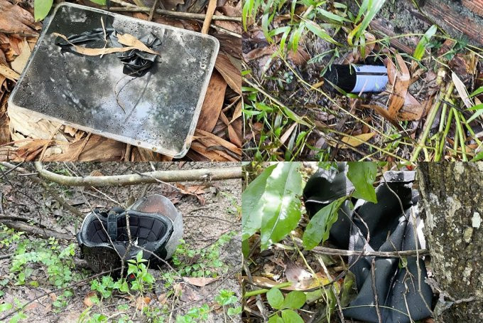 Ngày thứ 3 sau vụ cướp, Ban chuyên án nhận được tin báo phát hiện đôi giày ở trên cây, rất bất thường trong khu vực thuộc hướng tẩu thoát của tên cướp. Lần tìm các bụi rậm, ngóc ngách, tổ trinh sát tìm thấy mũ bảo hiểm, áo khoác, khẩu trang - giống loại tên cướp sử dụng khi gây án; bảng nhựa mica (giống biển số xe) được xịt sơn đen, bình sơn... Một trinh sát bới trong bụi cỏ khô, thấy một số mẩu giấy bị xé nhỏ, vo tròn, nằm rải rác. Sau khi được ghép nối, chúng thể hiện các thông tin mua bán, kinh doanh; trong đó có tờ giấy tiêm vaccine COVID-19 mang tên một người đàn ông. 