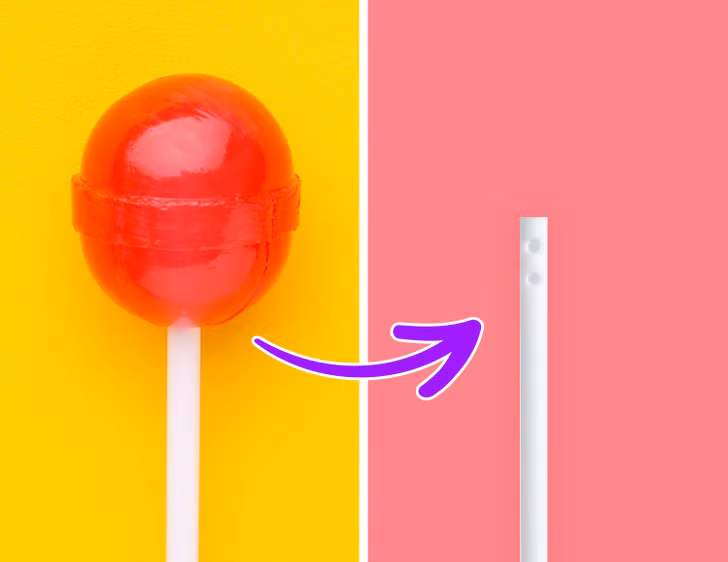 6. Các lỗ trên que kẹo mút là để giúp kẹo không bị rơi ra.