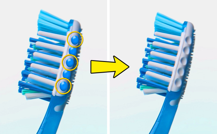 2. Nếu những sợi lông màu xanh trên bàn chải đánh răng bắt đầu nhạt màu, đó là một dấu hiệu bạn nên thay bàn chải.