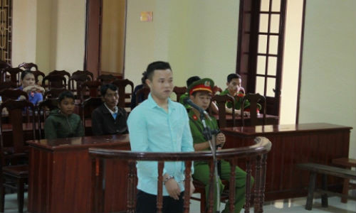 Bị cáo Hồ Văn Lội tại phiên tòa sơ thẩm.