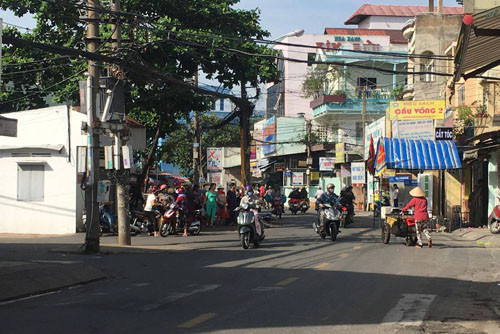 Hiện trường nơi xảy ra vụ án đau lòng.