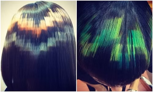 Phong cách nhuộm tóc này giúp bạn có thể tha hồ thể hiện cá tính thông qua việc lựa chọn các tông nhuộm pixel theo sở thích.