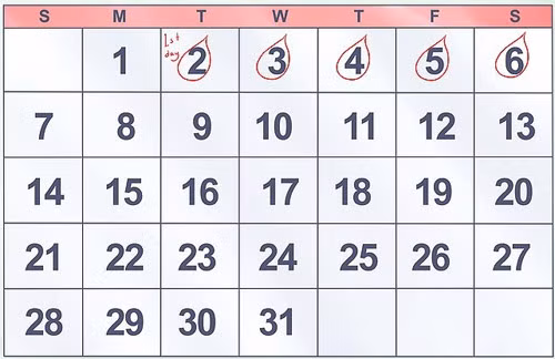 Chu kì kinh nguyệt. Cách tốt nhất để biết buồng trứng của bạn hoạt động tốt, rụng trứng hàng tháng hay không là dựa vào chu kì kinh nguyệt. Nếu chu kì kinh nguyệt của bạn quá dài (30 ngày, 45 hoặc 90 ngày…) thì bạn nên tham khảo tư vấn của bác sĩ để điều chỉnh sự rụng trứng của mình. Bằng cách theo dõi sự rụng trứng, bạn sẽ tăng xác suất thụ thai thành công cao hơn hẳn.