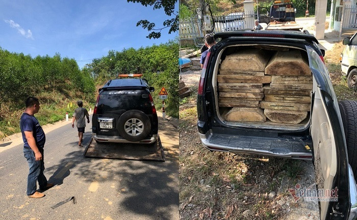 Video: Xe cho go lau gan bien gia chay tron nhu phim hanh dong khi bi truy duoi-Hinh-3