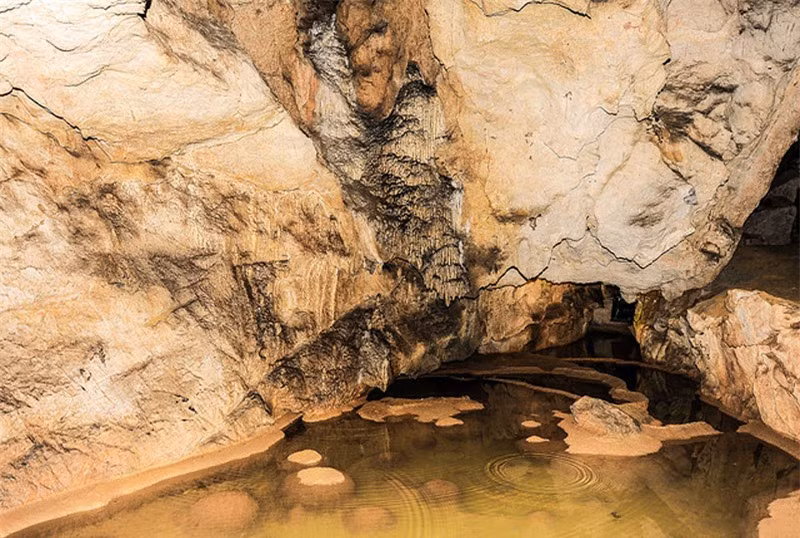 Động nằm cách thác Bản Giốc chừng 5 km. Ảnh: Quang Khánh. 