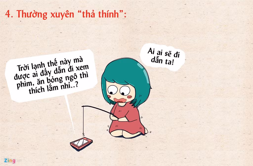 "Thả thính" trên trang cá nhân là phương pháp phái đẹp thường dùng khi muốn nửa kia chú ý.