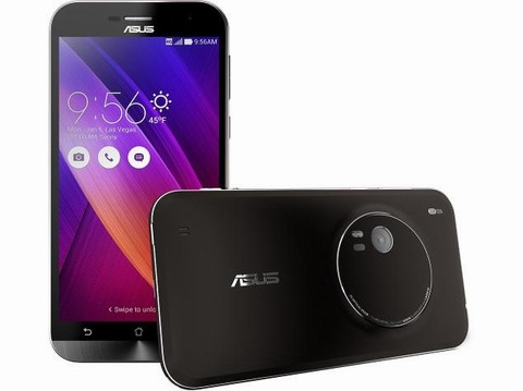  5. Asus ZenFone Zoom. Asus ZenFone Zoom được công bố hồi tháng Giêng nhưng đến giờ vẫn chưa phát hành ra thị trường. Giống như tên gọi của chúng, ZenFone Zoom là thiết bị tập trung vào khả năng chụp ảnh. Máy tích hợp camera sau 13MP kèm theo bộ ổn định hình ảnh quang học, đèn flash LED kép và zoom quang 3x. Ngoài ra, mẫu smartphone tuyệt vời này trang bị màn hình 5,5-inch, độ phân giải 1080p, bộ xử lý Intel Atom Z3580 lõi tứ, bộ nhớ RAM lên tới 4GB và nguồn pin 3000mAh.