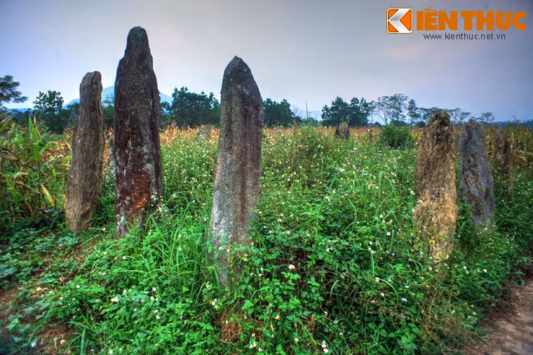 Nằm trên một khu vực rộng lớn, nơi đây có hàng trăm ngôi mộ với những cột đá xanh được chôn xung quanh, tạo nên cảnh quan giống như một rừng đá.