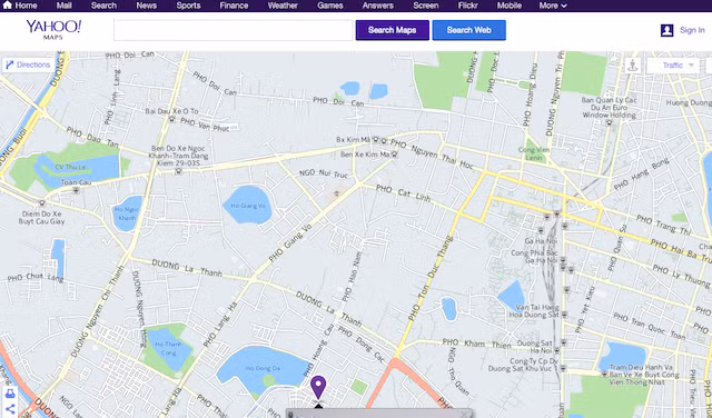 Yahoo chinh thuc dong cua Yahoo Maps