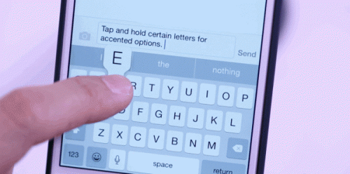 6. Giữ và gõ các chữ cái có dấu trọng âm.