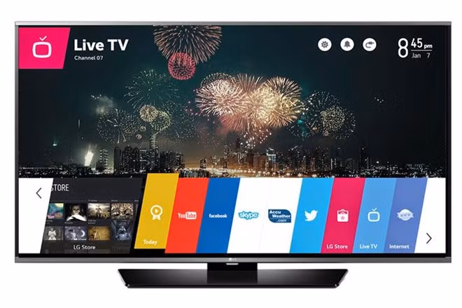  Smart TV LED LG 43LF630T: Thiết bị có thiết kế mỏng. TV trang bị màn hình 43 inch, độ phân giải Full HD. Sản phẩm trang bị ông nghệ xử lý ảnh Triple XD Engine. Smart TV của LG chạy hệ điều hành WebOS, giao diện trên hệ điều hành này khá thân thiện. LG 43LF630T có giá 12,9 triệu đồng.