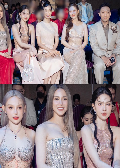 Nữ người mẫu đọ sắc Phương Anh Đào, Diệp Lâm Anh, Huyền Baby tại sự kiện.