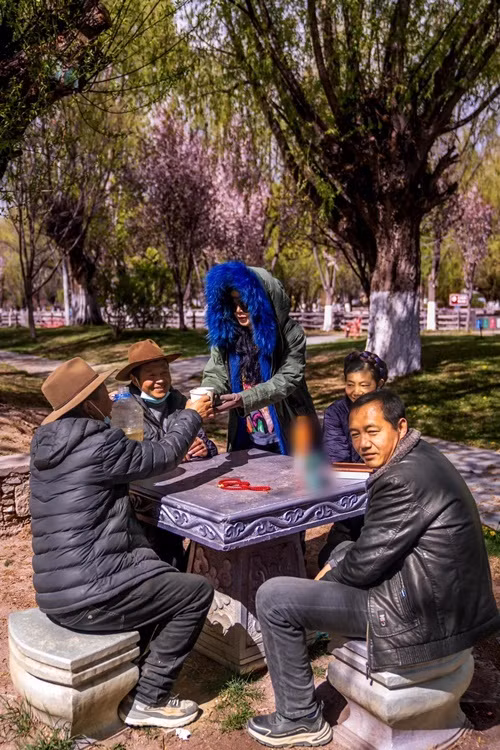 Nàng hậu cho biết, nơi đây mang vẻ đẹp của sự bình an tách biệt với thế giới bên ngoài.