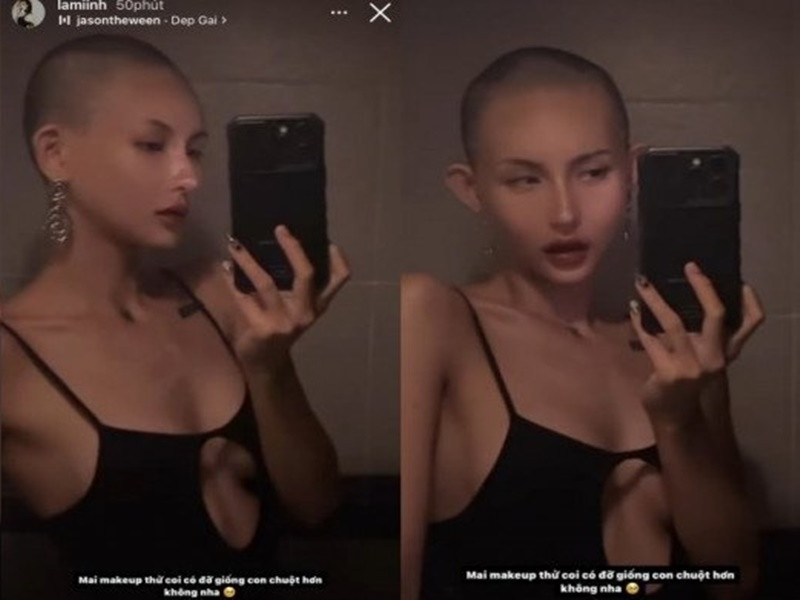 Trên Instagram, Lâm Minh vừa bất ngờ chia sẻ hình ảnh để đầu trọc. Cô còn viết: “Không biện minh cho bạo lực gia đình. “Ai cũng là lần đầu làm cha, làm mẹ, làm bà” nhiều người cũng có lần đầu nhưng họ hành xử văn minh, đạo đức, sống có tình người, họ không cần trải qua nhiều lần tăng cường tương tác mới học được cách để yêu thương nhau”. Ảnh: Instagram.