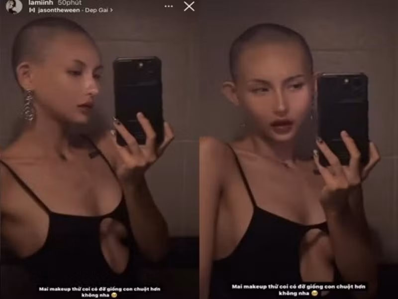 Trên Instagram, Lâm Minh vừa bất ngờ chia sẻ hình ảnh để đầu trọc. Cô còn viết: “Không biện minh cho bạo lực gia đình. “Ai cũng là lần đầu làm cha, làm mẹ, làm bà” nhiều người cũng có lần đầu nhưng họ hành xử văn minh, đạo đức, sống có tình người, họ không cần trải qua nhiều lần tăng cường tương tác mới học được cách để yêu thương nhau”. Ảnh: Instagram.