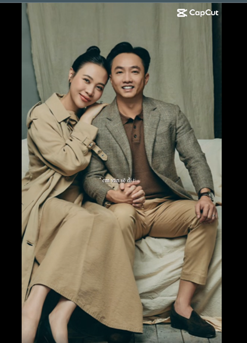 Trong clip, Cường Đô la và Đàm Thu Trang nắm tay nhau tình tứ.