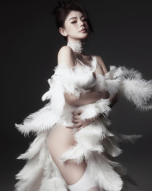 Cô nàng khoe body gợi cảm khi diện nội y.