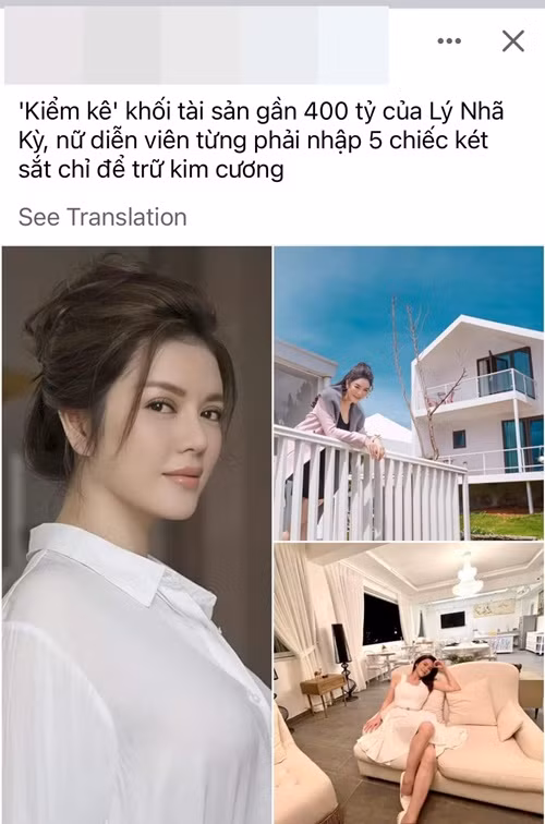 Bị đồn có khối tài sản gần 400 tỷ, diễn viên Lý Nhã Kỳ hài hước đáp trả: "Trong suốt 2 thập kỷ tôi giàu hơn nữa rồi, cập nhật viết con số mới đi, mấy con số cũ này “tào lao” rồi".