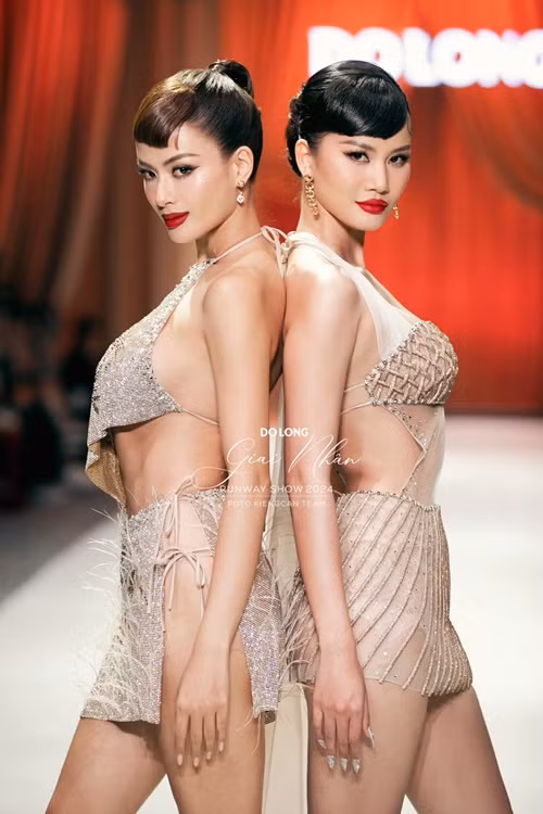 Hương Ly bị soi vóc dáng khi làm người mẫu trong một show diễn mới đây.