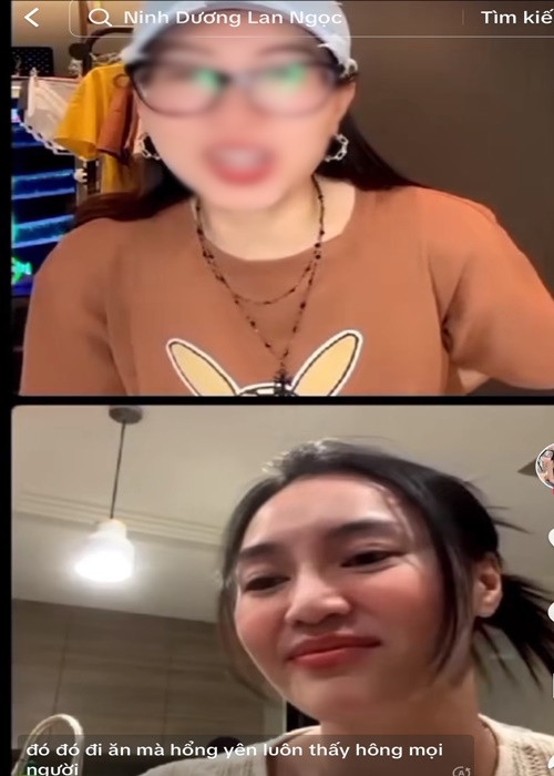 Ở Úc, Lan Ngọc livestream với gia đình ở quê nhà. Tối ngày 10/5, trong livestream với Lan Ngọc, cháu gái của nữ diễn viên nói "nhớ dì" còn chị gái Lan Ngọc nhắc nhở nữ diễn viên nghỉ ngơi sớm để đi học vào hôm sau. Ảnh: Tiền Phong.