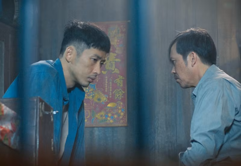 Nam diễn viên kết hợp với Tuấn Trần trong phim điện ảnh mới. Ảnh: Đài phát thanh và truyền hình Hà Nội.