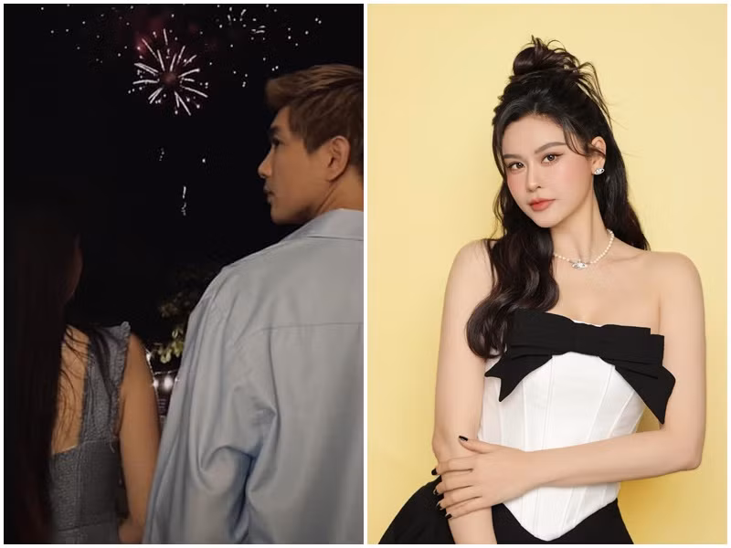 Mới đây, Tim đăng tải hình ảnh ngắm pháo hoa cùng một cô gái giấu mặt. Nam ca sĩ chưa tiết lộ thêm về cô gái này. Khi một số cư dân mạng đặt nghi vấn cô gái là Trương Quỳnh Anh - vợ cũ Tim (phải), nam ca sĩ phủ nhận.