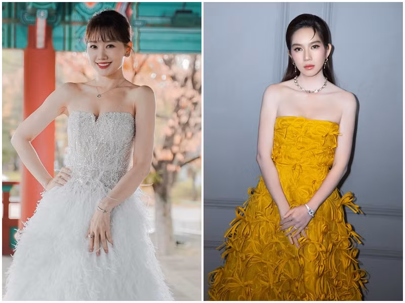 Hari Won mang vẻ đẹp lai Việt - Hàn được nhận xét sở hữu nhan sắc không tuổi còn Minh Hà đẹp mặn mà quyến rũ.