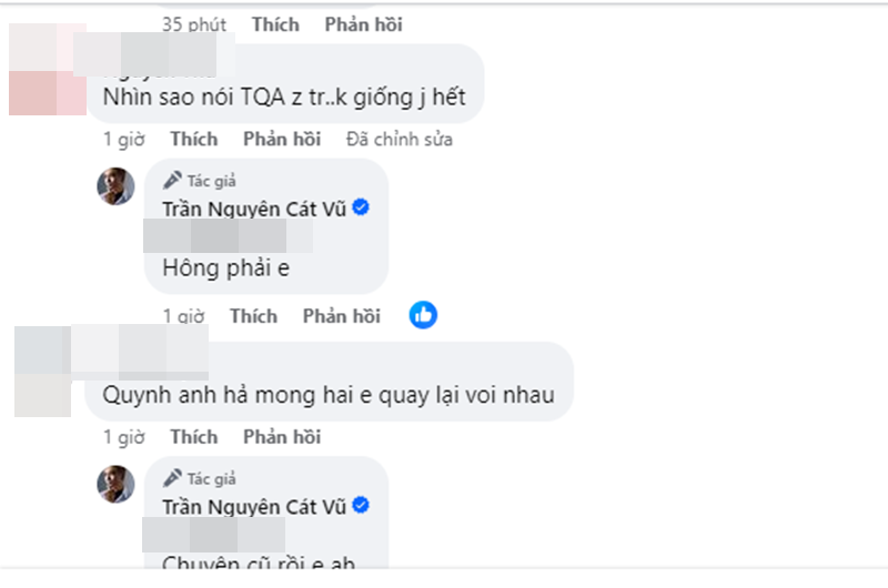 Khi một số cư dân mạng đặt nghi vấn cô gái là Trương Quỳnh Anh, Tim phủ nhận.