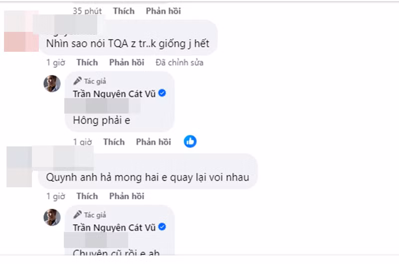 Khi một số cư dân mạng đặt nghi vấn cô gái là Trương Quỳnh Anh, Tim phủ nhận.