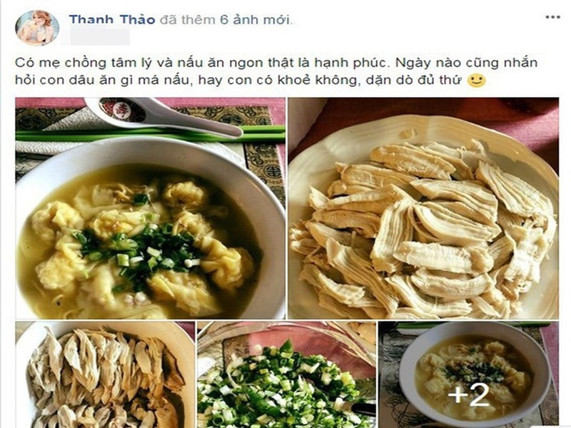 Mẹ chồng Thanh Thảo biết hết các món mà Thanh Thảo thích ăn nên mỗi lần gặp, lại mua cho con dâu.
