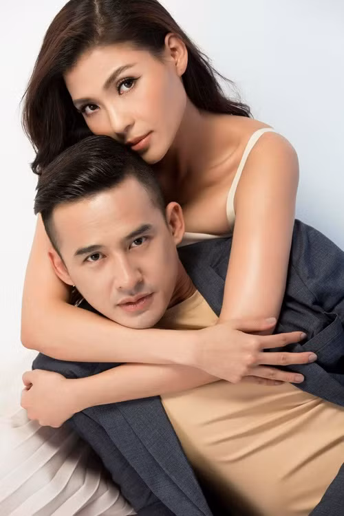 Cặp đôi quen nhau từ năm 2013 khi cùng đóng phim Ranh giới tình. Ảnh: FBNV.