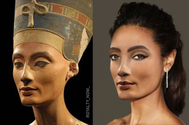 Neferneferuaten Nefertiti, được biết đến với danh hiệu Amenhotep IV hay Nữ hoàng Nefertiti.