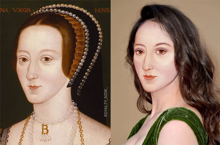 Hoàng hậu Anne Boleyn, vợ của vua Henry VIII, mẹ của Nữ hoàng Elizabeth đệ nhất.