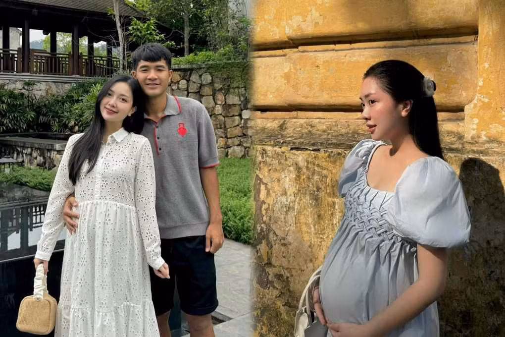 Mai Hà Trang được khen có thần thái tươi tắn, rạng ngời. Trong thời gian mang bầu, ngoại trừ phần bụng lớn lên, cô vẫn giữ được gương mặt xinh xắn, làn da trắng mịn.