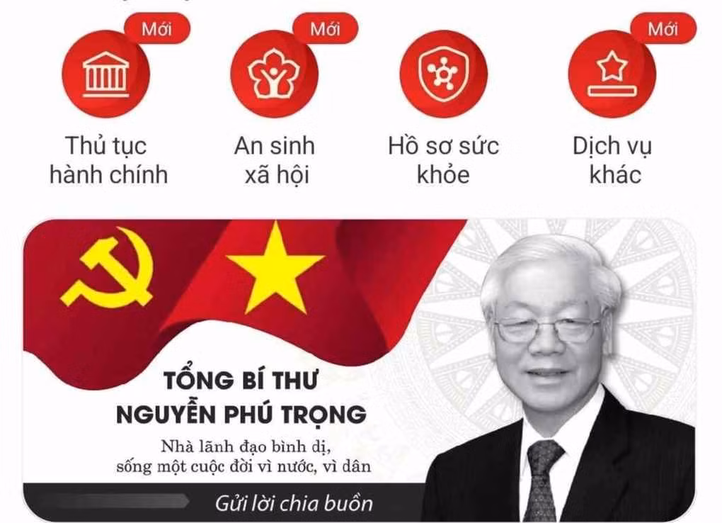 Nguoi dan tri an Tong Bi thu Nguyen Phu Trong qua So tang dien tu