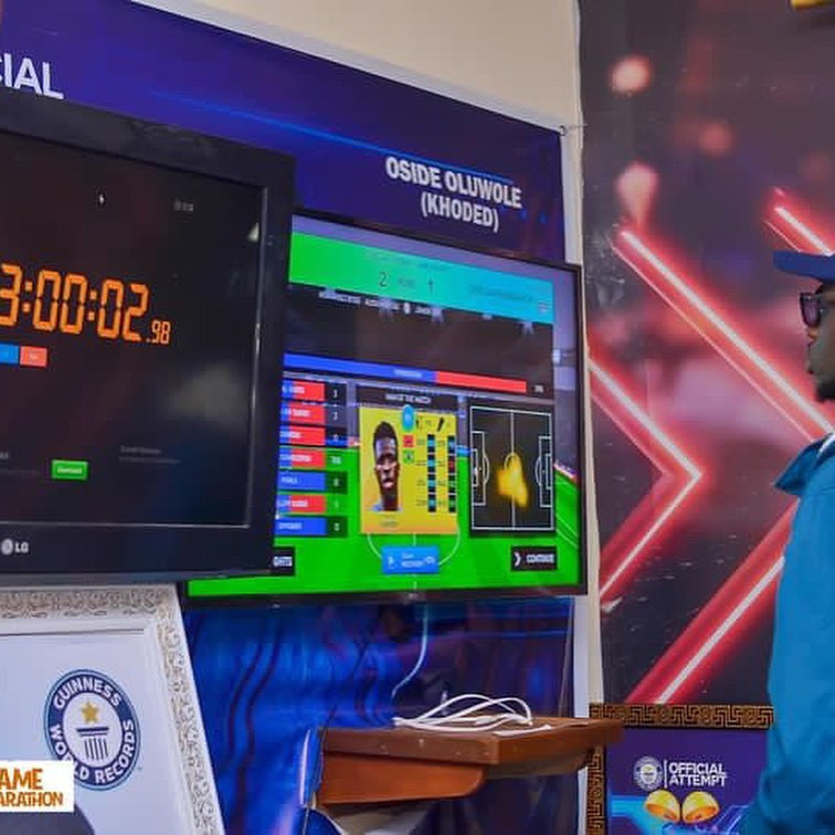 Oside vô cùng thích thú khi mình đã xác lập được thành tích này.