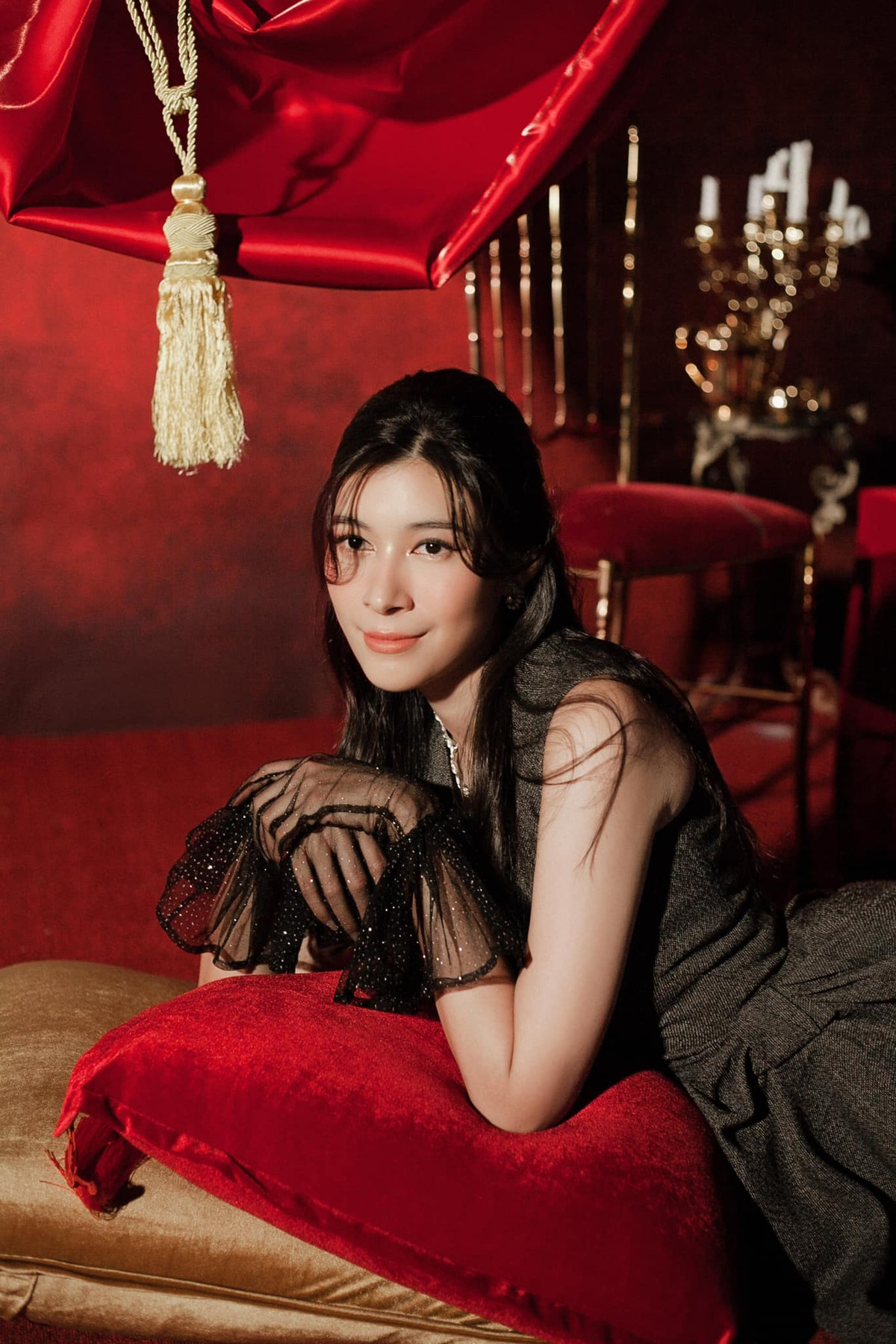 Vào tháng 7/2023, Nguyễn Ngọc Mỹ đã kết hôn và tổ chức đám cưới ở tuổi 32. Chồng của cô là Trí Chung, một doanh nhân kín tiếng. Ảnh sử dụng trong bài: FBNV