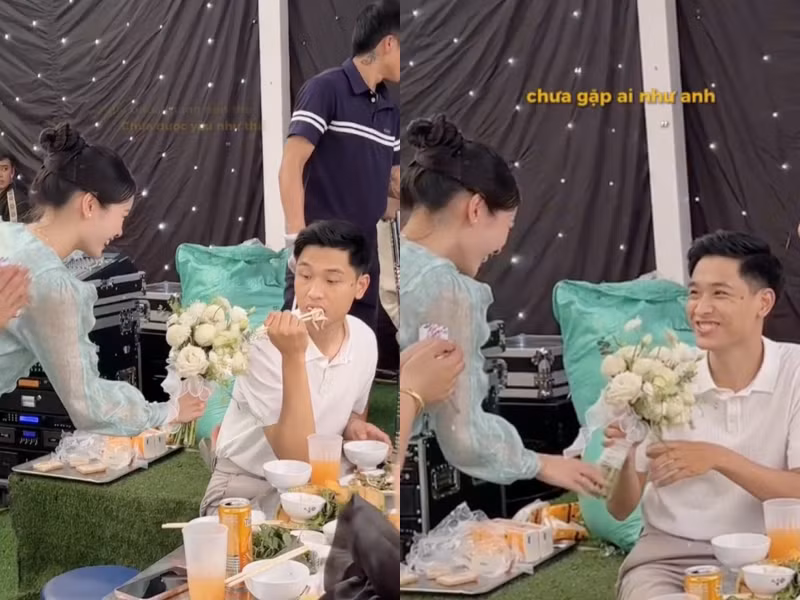 Phía dưới đoạn clip, netizen đã để lại nhiều bình luận chúc phúc đến cho cặp đôi: “Cô ấy đã có bó hoa cho riêng mình”, “Cô dâu xinh quá, chúc 2 bạn hạnh phúc nha”, “Chúc mừng 2 bạn. Khó lắm mới có những kỷ niệm ấy. Hạnh phúc nhé!”, “2 vợ chồng có tướng phu thê, đẹp đôi quá”,...