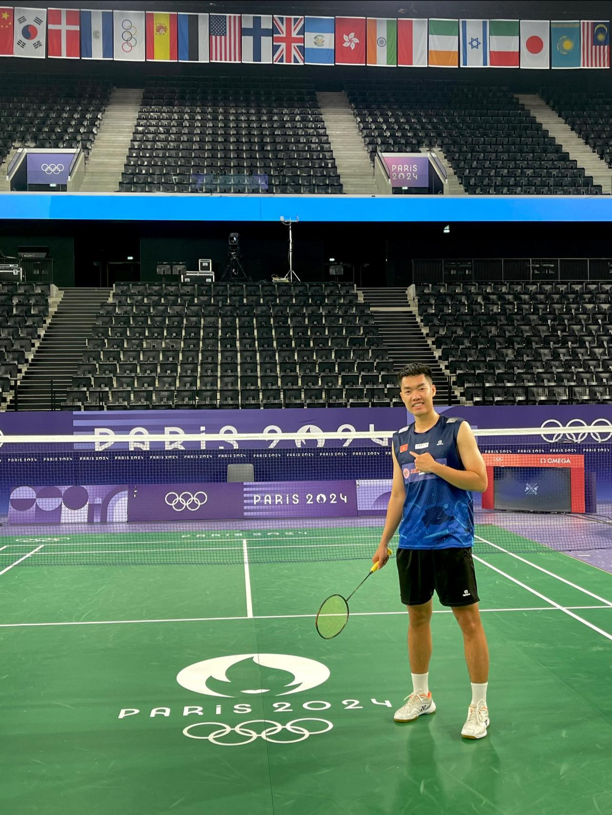 Nụ cười rạng rỡ là thương hiệu của chàng trai trẻ.